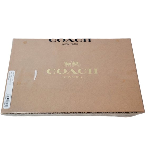 COACH Gift Boxed Corner Zip Wristlet Disco Star Print w/ Charms Chalk Pink NEW - Picture 3 of 4